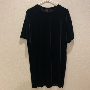 Forever 21 Dresses - Black velvet tshirt dress Forever 21 Dresses - Black velvet tshirt dress